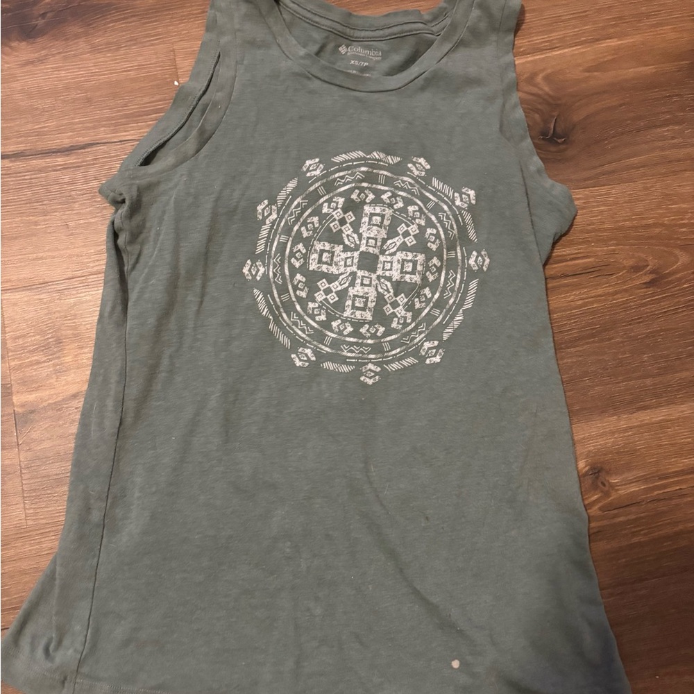 Colombia Green Sleeveless Top
